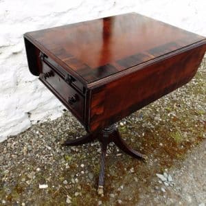 SOLD Georgian mahogany and rosewood pembroke table (Circa1800) Antiques Scotland Antique Tables