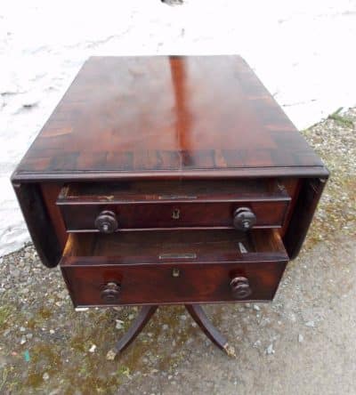 SOLD Georgian mahogany and rosewood pembroke table (Circa1800) Antiques Scotland Antique Tables 4