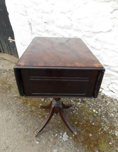 SOLD Georgian mahogany and rosewood pembroke table (Circa1800) - Image 3