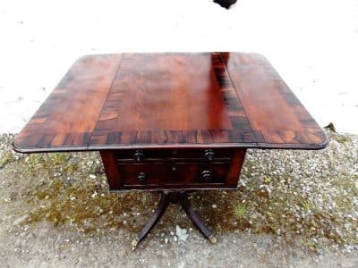SOLD Georgian mahogany and rosewood pembroke table (Circa1800) Antiques Scotland Antique Tables 7