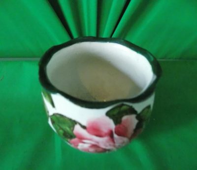 Scottish Wemyss vase (Roses) - Image 4