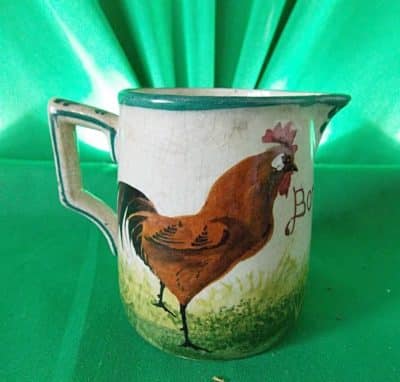 SOLD Scottish Wemyss cream Jug. (Brown Cockerel) Antiques Scotland Antique Ceramics 3