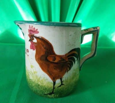 SOLD Scottish Wemyss cream Jug. (Brown Cockerel) Antiques Scotland Antique Ceramics 5