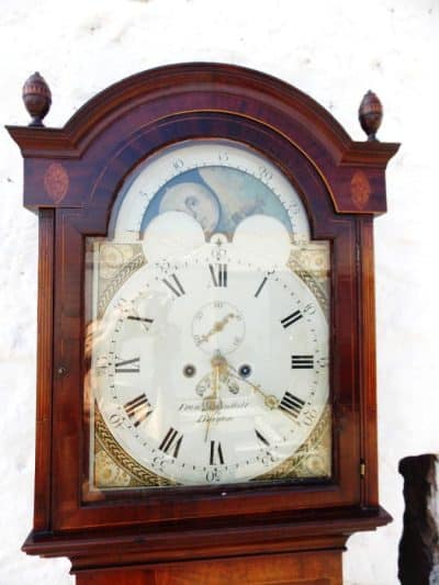 SOLD Regency Mahogany Moon dial longcase Clock