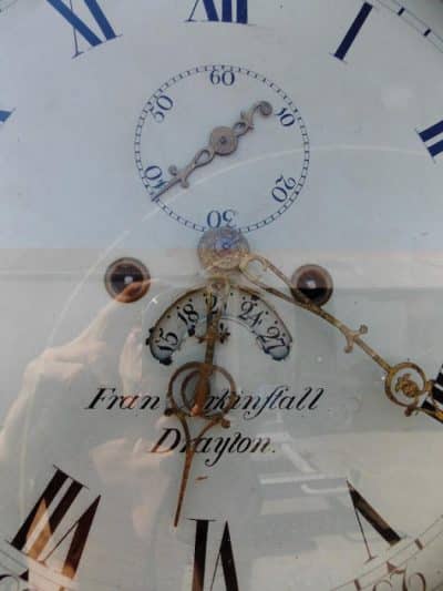 SOLD Regency Mahogany Moon dial longcase Clock 18th Cent Antique Clocks 9