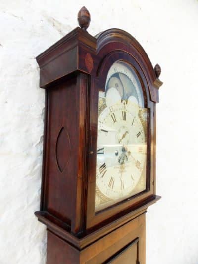 SOLD Regency Mahogany Moon dial longcase Clock - Image 5