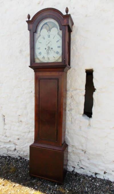 SOLD Regency Mahogany Moon dial longcase Clock - Image 3
