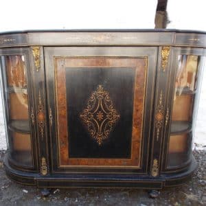 SOLD Victorian Ebonised Credenza cabinet Antique Antique Cabinets 3