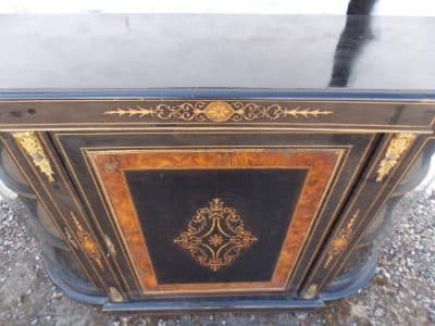 SOLD Victorian Ebonised Credenza cabinet Antique Antique Cabinets 4