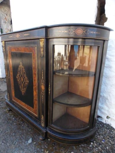 SOLD Victorian Ebonised Credenza cabinet - Image 3