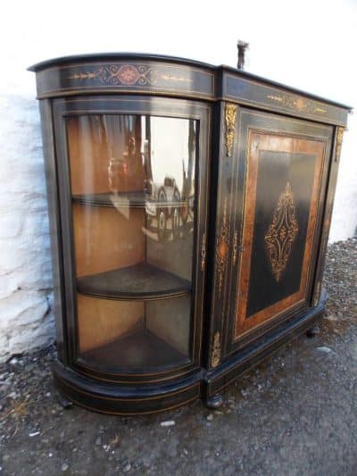 SOLD Victorian Ebonised Credenza cabinet - Image 4