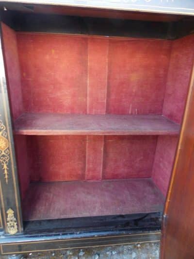 SOLD Victorian Ebonised Credenza cabinet - Image 7