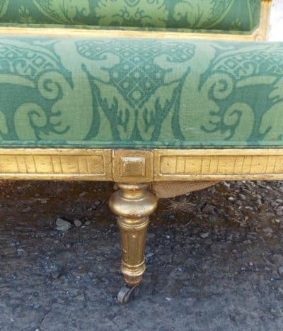 19th cent French carved giltwood sofa - Image 4