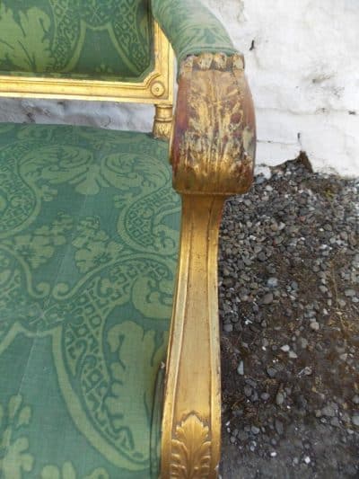 19th cent French carved giltwood sofa - Image 7