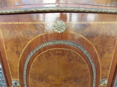 SOLD Serpentine French Louis Ormolu Burr walnut cabinet. - Image 5