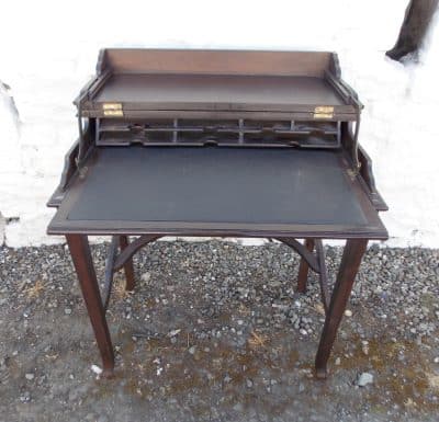 SOLD Edwardian Mahogany Folding Top Desk