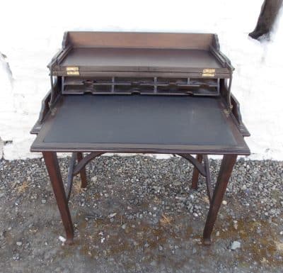 SOLD Edwardian Mahogany Folding Top Desk Antique desk Glasgow Antique Art 3