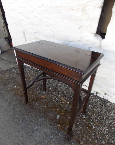 SOLD Edwardian Mahogany Folding Top Desk - Image 7