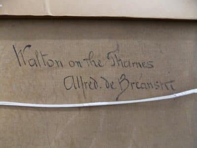 SOLD Alfred De Breanski Snr. (1852-1928) Walton on Thames Alfred De Breanski Antique Art 11