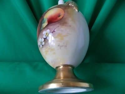 SOLD Royal Worcester Vase ‘Fallen Fruits’ George Moseley. Antiques Scotland Antique Art 6