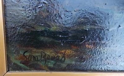 Sam Bough R.S.A. ( 1822-1878) Oil on Board. - Image 3