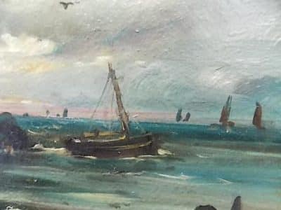 Sam Bough R.S.A. ( 1822-1878) Oil on Board. - Image 6