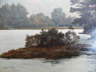 Theodore Hines (Oil on Canvas) Loch Lomond. - Image 2