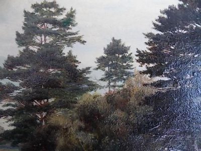 Theodore Hines (Oil on Canvas) Loch Lomond. Antiques Scotland Antique Art 6