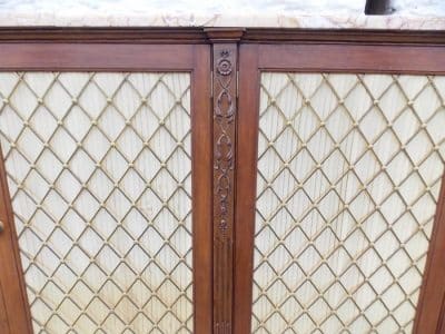 SOLD A Regency mahogany stained four door bookcase cabinet. - Image 2