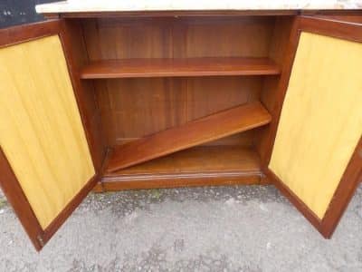SOLD A Regency mahogany stained four door bookcase cabinet. Antique Antique Bookcases 10