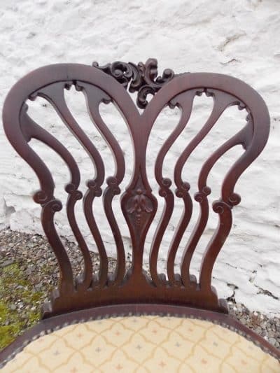 Edwardian mahogany Swivel chair. By Jas Shoolbred and Co. London. - Image 3