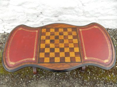 Victorian occasional chess stretcher table Antiques Scotland Antique Furniture 6