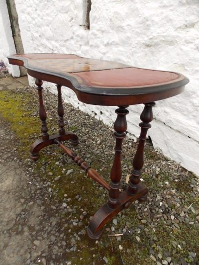 Victorian occasional chess stretcher table Antiques Scotland Antique Furniture 3