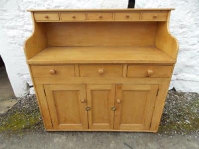 SOLD Victorian Scottish yellow pine spice drawer dresser