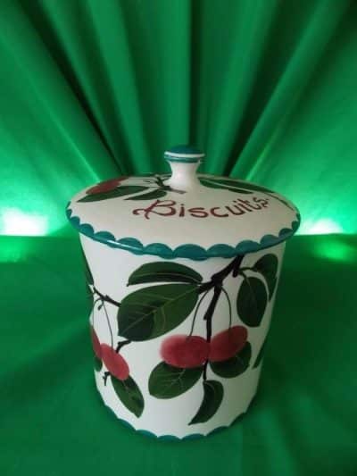 SOLD Wemyss buscuit barrel (Cherries) Antiques Scotland Antique Ceramics 7
