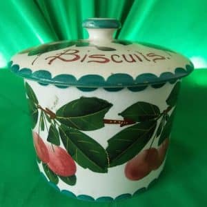 Wemyss Biscuit Barrel (Cherries) Antiques Scotland Antique Ceramics