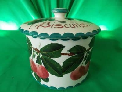 Wemyss Biscuit Barrel (Cherries) Antiques Scotland Antique Ceramics 3