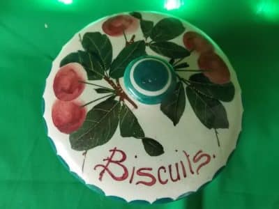 Wemyss Biscuit Barrel (Cherries) Antiques Scotland Antique Ceramics 4