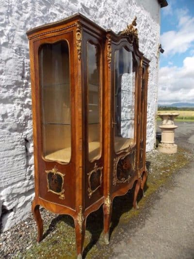 Vernis Martin French kingwood Vitrine Antiques Scotland Antique Cabinets 5