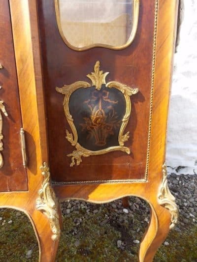 Vernis Martin French kingwood Vitrine Antiques Scotland Antique Cabinets 8