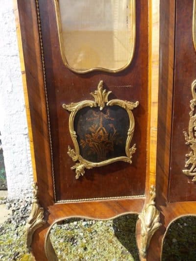 Vernis Martin French kingwood Vitrine Antiques Scotland Antique Cabinets 9