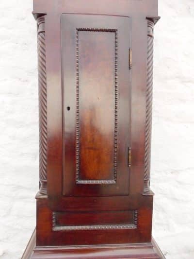 SOLD Early 19th century Scottish Brass faced 8 day mahogany Longcase Clock (Aberdare) 19th century Antique Clocks 8