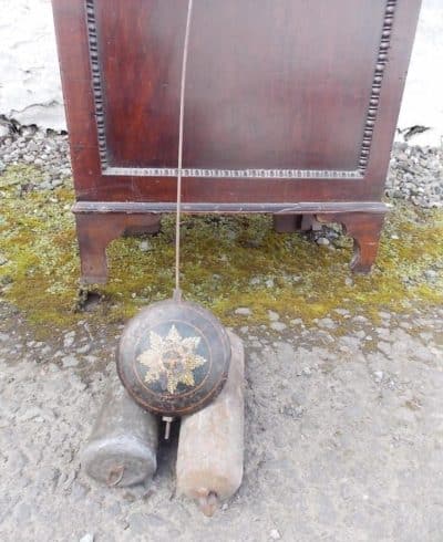 SOLD Early 19th century Scottish Brass faced 8 day mahogany Longcase Clock (Aberdare) - Image 10