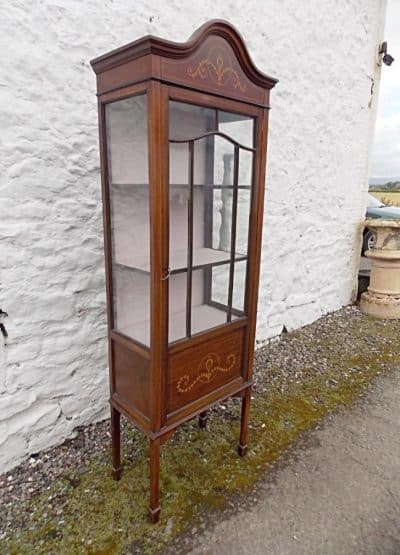 Edwardian single door mahogany display cabinet - Image 2