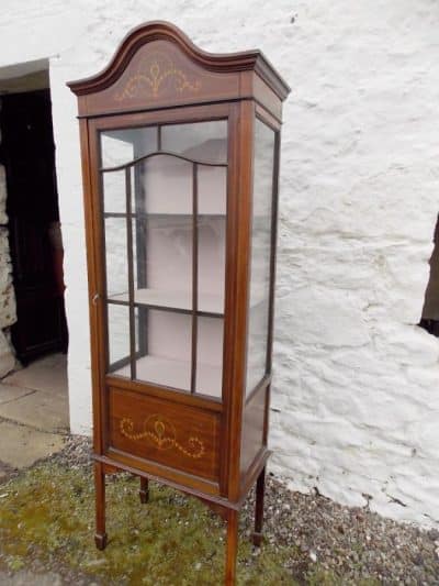 Edwardian single door mahogany display cabinet - Image 3