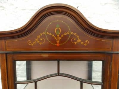 Edwardian single door mahogany display cabinet - Image 4