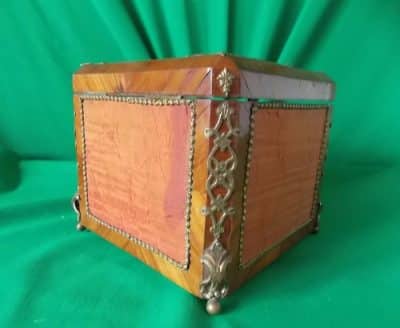 19th century French kingwood ormolu tea caddy - Image 2