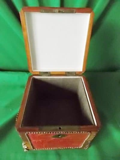 19th century French kingwood ormolu tea caddy - Image 4