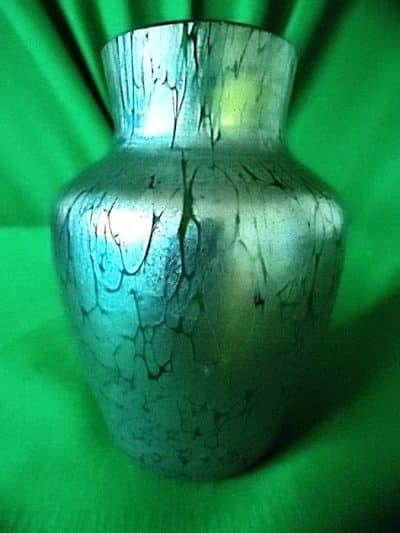 Loetz Papillion and creta oil slick vase Antiques Scotland Collectors Glass 3