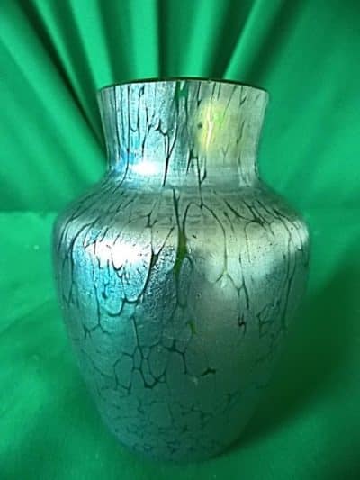 Loetz Papillion and creta oil slick vase Antiques Scotland Collectors Glass 6